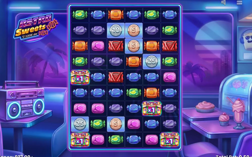 Free Spins-läget med antal kvarvarande snurrar