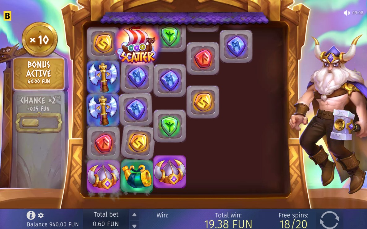Free Spins-rundan med fler snurrar efter extra Scatter
