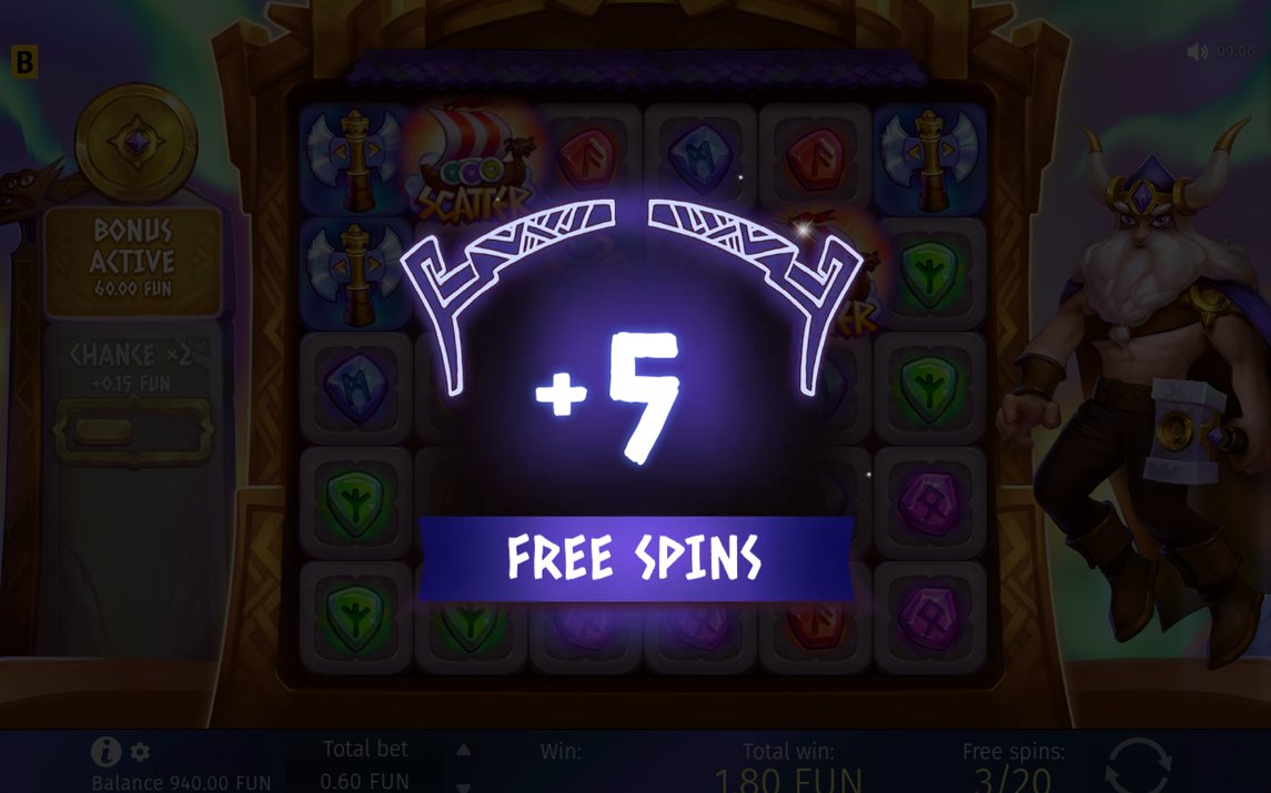 Free Spins med snurrar kvar och ackumulerad multiplikator